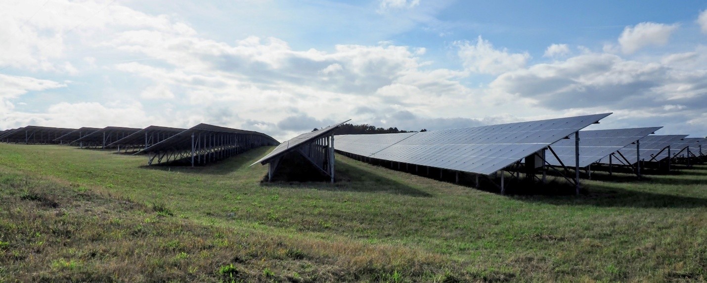 Photo of solar array in Dorset
