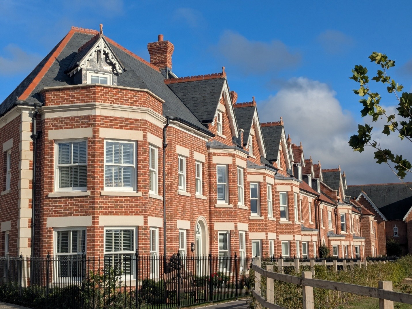 Photo of well-designed new homes in Dorset.